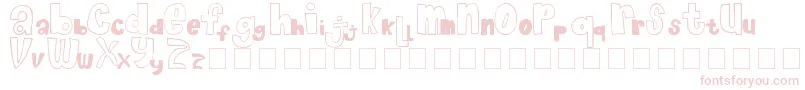 Шрифт ChocolateMuffin – розовые шрифты на белом фоне