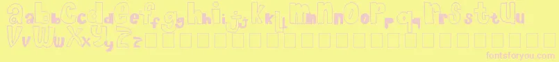 ChocolateMuffin Font – Pink Fonts on Yellow Background