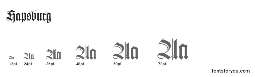 Hapsburg Font Sizes