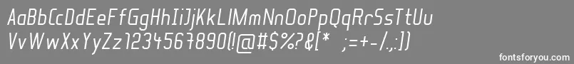fuente SoulLotionItalic – Fuentes Blancas Sobre Fondo Gris
