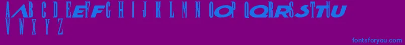 fuente FinalFantasy – Fuentes Azules Sobre Fondo Morado