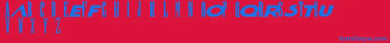 FinalFantasy Font – Blue Fonts on Red Background