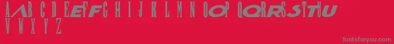 FinalFantasy Font – Gray Fonts on Red Background