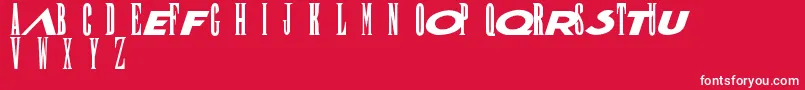 FinalFantasy Font – White Fonts on Red Background