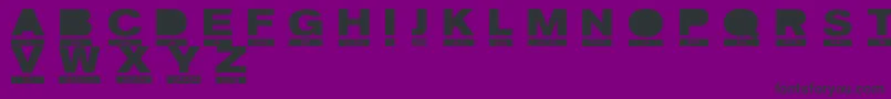 FoneticaRegular-fontti – mustat fontit violetilla taustalla