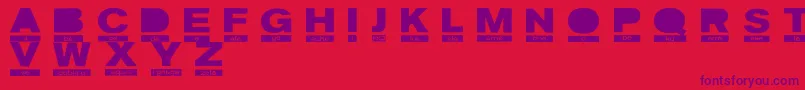 FoneticaRegular Font – Purple Fonts on Red Background