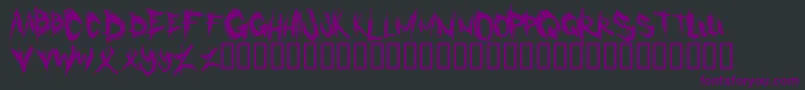 Cannibal Font – Purple Fonts on Black Background
