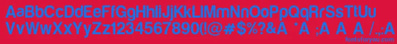 HarabaraMaisDemo Font – Blue Fonts on Red Background