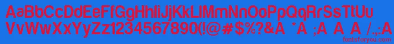 HarabaraMaisDemo Font – Red Fonts on Blue Background