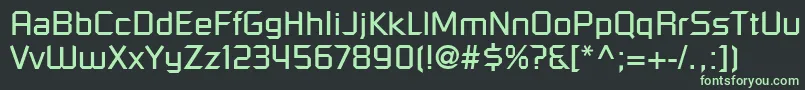 フォントDigital – 黒い背景に緑の文字