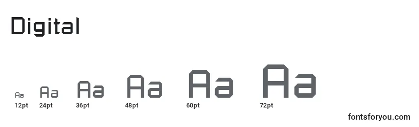 Digital Font Sizes
