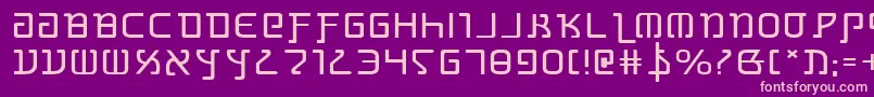 GrimlordExpanded Font – Pink Fonts on Purple Background