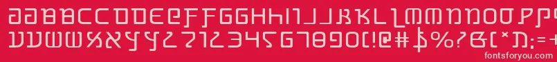 GrimlordExpanded Font – Pink Fonts on Red Background