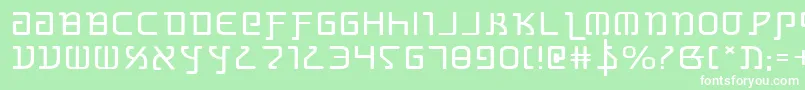 GrimlordExpanded Font – White Fonts on Green Background