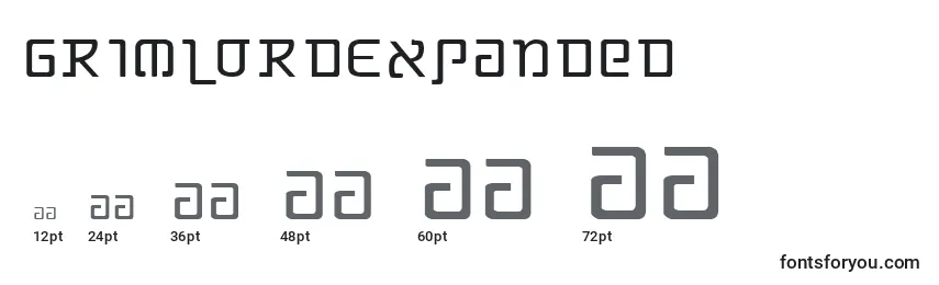 GrimlordExpanded Font Sizes