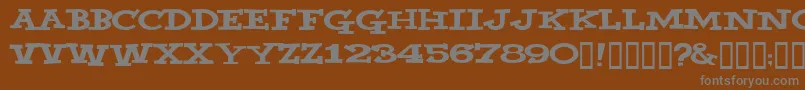 Шрифт YahooВ© – серые шрифты на коричневом фоне