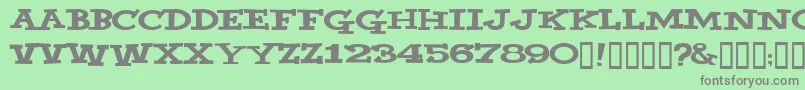 YahooВ© Font – Gray Fonts on Green Background