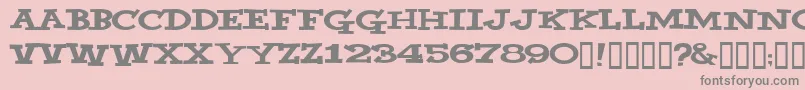 YahooВ© Font – Gray Fonts on Pink Background