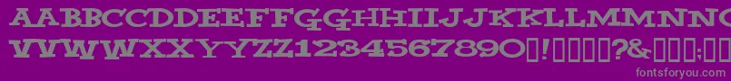 YahooВ© Font – Gray Fonts on Purple Background