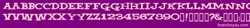 YahooВ© Font – Pink Fonts on Purple Background