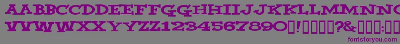 YahooВ© Font – Purple Fonts on Gray Background