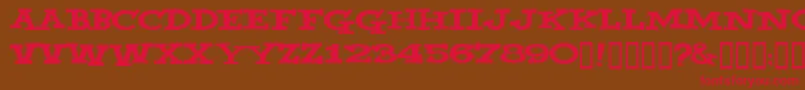 YahooВ© Font – Red Fonts on Brown Background