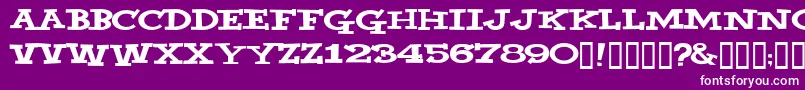 YahooВ© Font – White Fonts on Purple Background