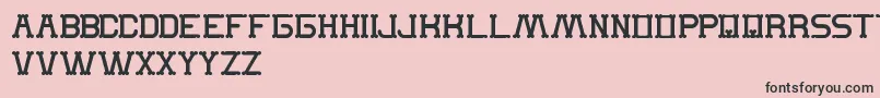 TheMonkey Font – Black Fonts on Pink Background