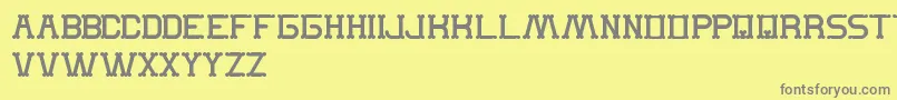 TheMonkey Font – Gray Fonts on Yellow Background