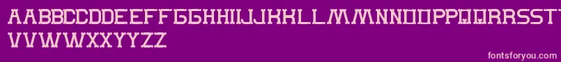 TheMonkey Font – Pink Fonts on Purple Background