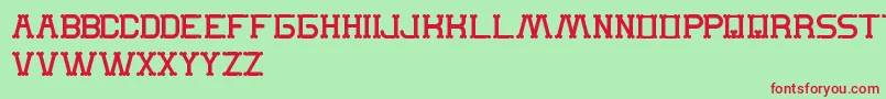 TheMonkey Font – Red Fonts on Green Background