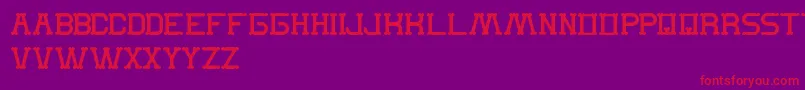 TheMonkey Font – Red Fonts on Purple Background