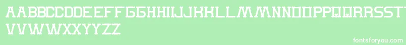 TheMonkey Font – White Fonts on Green Background