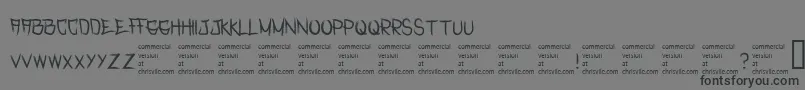 RasterizedRegular-Schriftart – Schwarze Schriften auf grauem Hintergrund