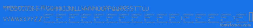 Шрифт RasterizedRegular – серые шрифты на синем фоне