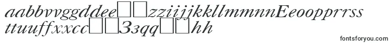 fuente UkCaslonItalic – Fuentes uzbekas