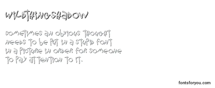 Wildthingshadow Font