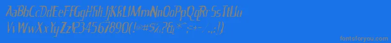 Kingrichardgaunt Font – Gray Fonts on Blue Background