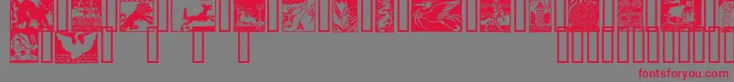 SangraelTM Font – Red Fonts on Gray Background