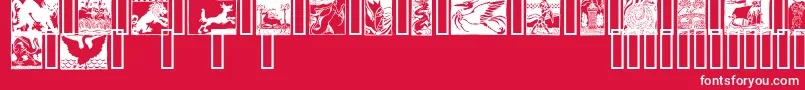 SangraelTM Font – White Fonts on Red Background