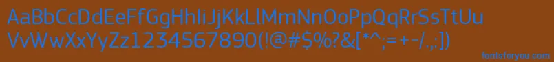 fuente PfsquaresansproRegular – Fuentes Azules Sobre Fondo Marrón