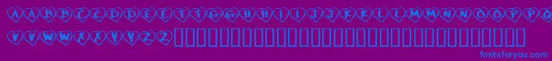 Lisätietoja KrPaperHearts-fontista KrPaperHearts-fontti – siniset fontit violetilla taustalla