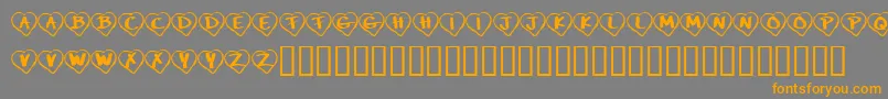 Más sobre la fuente KrPaperHearts fuente KrPaperHearts – Fuentes Naranjas Sobre Fondo Gris