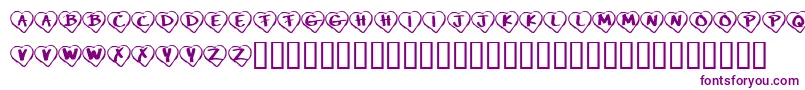 KrPaperHearts Font – Purple Fonts