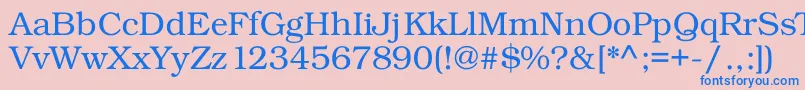 Kacstdecorative Font – Blue Fonts on Pink Background