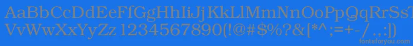 Kacstdecorative-Schriftart – Graue Schriften auf blauem Hintergrund