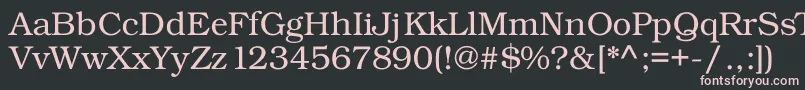 Kacstdecorative Font – Pink Fonts on Black Background