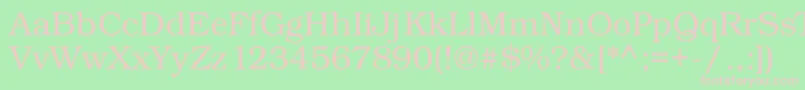 Kacstdecorative Font – Pink Fonts on Green Background