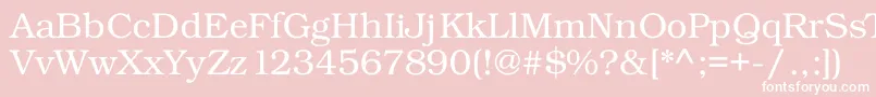 fuente Kacstdecorative – Fuentes Blancas Sobre Fondo Rosa