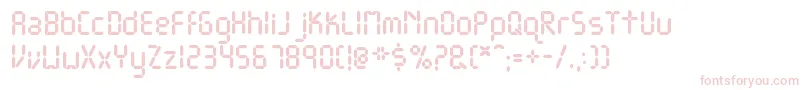 DjbGetDigital Font – Pink Fonts on White Background